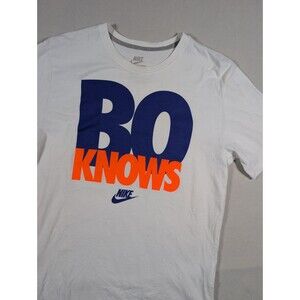 Nike Bo Jackson “Bo Knows” Graphic T-Shirt White Men's Large 578548 Activewear